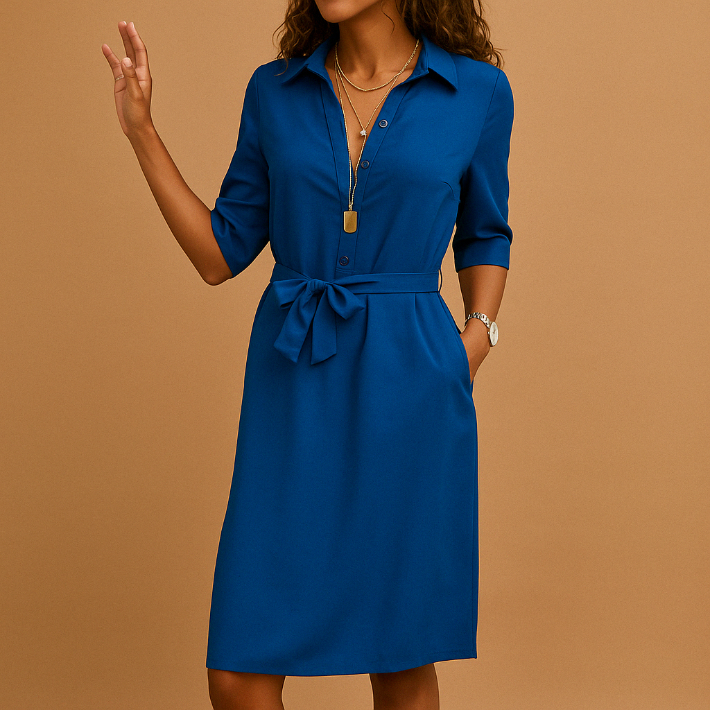 Elegant Midi Dress for Women Comfortable Fit Modern Versatile Wear