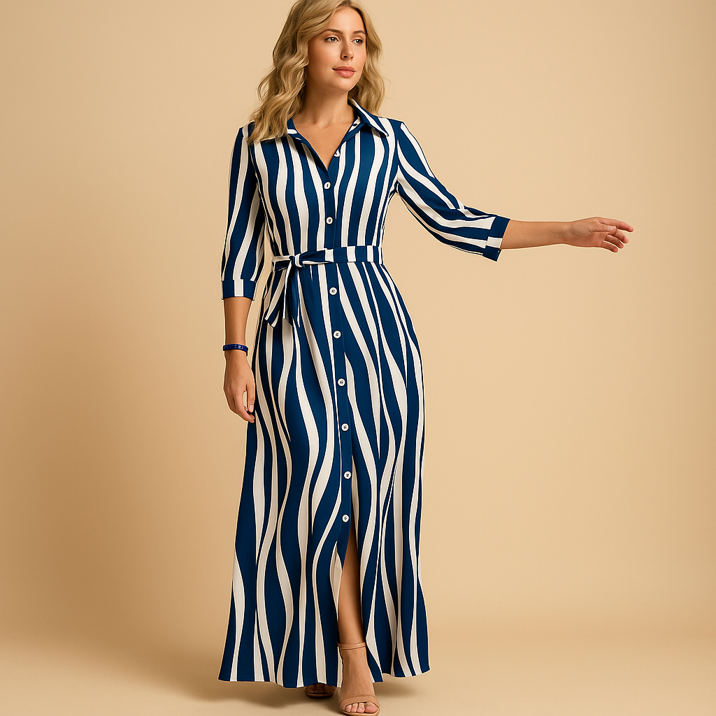 Long Summer Dress for Women Loose Fit Short Sleeve Lightweight Casual Wear